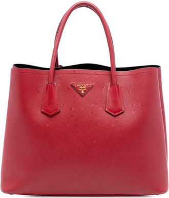 Prada Pre-owned Prada Medium Saffiano Cuir Double Satchel Ladies ZLA6YJEMF2TFQT7V