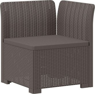 vidaXL Sill&oacute;n Individual De Jard&iacute;n Apariencia De Ratan Pp Gris Claro Vidaxl