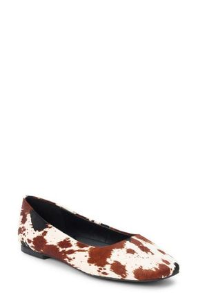Matisse Footwear Phillip Ballet Flat in Brown Multi Calf Hair at Nordstrom, Size 8.5