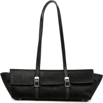 Elleme Le Bateau Pony - Dames - Schoudertassen - Zwart - ONE Size - Leer - Tassen