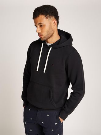 Tommy Hilfiger Hoodie TOMMY HILFIGER ESSENTIAL FLEECE HOODY, Herren, Gr. XXL, schwarz, Sweatware, Obermaterial: 60% Baumwolle, 40% Polyester, Sweatshirts Hoodie