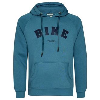 Greenbomb Bike Travel Trek Hoodie Hoodie f&uuml;r Herren | blau