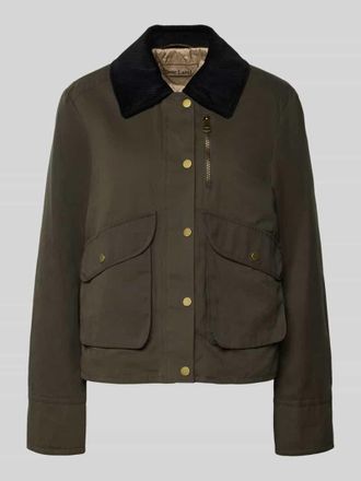 White Label Jacke mit Umlegekragen in Khaki, Gr&ouml;&szlig;e 34