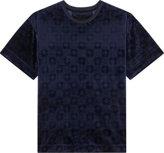 Givenchy T-Shirts, male, Blue, M, Velvet Regular Fit T-Shirt