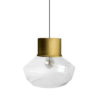 Tosel Suspensi&oacute;n vidrio oro D30 cm