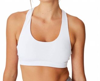Cotton On Strappy Sports Crop Bra In White