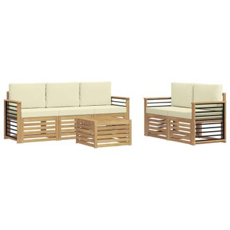 vidaXL Juegos De Sof&aacute;s Madera De Acacia S&oacute;lida Vidaxl