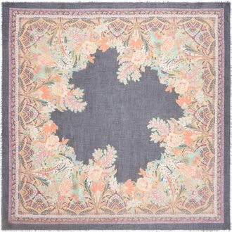 Etro paisley-print square scarf - women - Silk/Modal - One Size - Pink