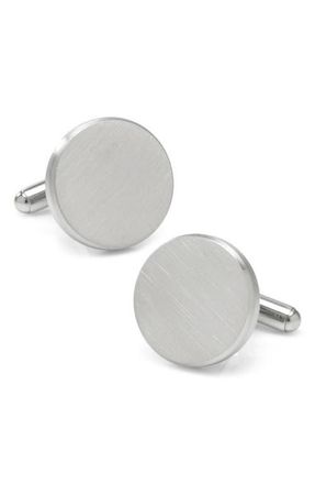 Cufflinks Inc. Brushed Stainless Steel Cuff Links in Silver at Nordstrom
