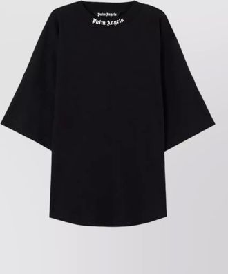 Palm Angels logo crew neck oversized t-shirt shirt