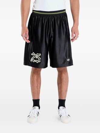 adidas Shorts met grafische nummerprint - Zwart