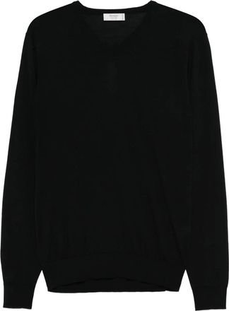 Ferrante Maglione con scollo a V - Nero
