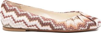 Missoni Bruine Ballet Flats Schoenen - Dames - Ballerinas - Beige - 38 EU - Schoenen