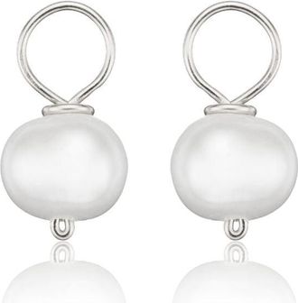 Lily & Roo Silver Small Pearl Drop Pair
