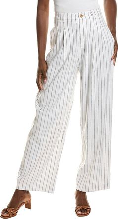 Emerson Fry Essential Pleated Linen-Blend Pant