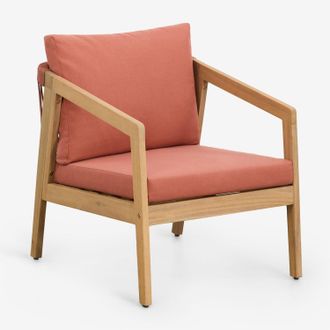 Sklum Sklum - Sill&oacute;n En Madera De Acacia Y Cuerda Trenzada Kaela