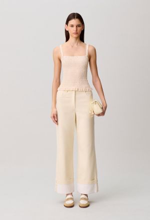 Claudie Pierlot Top fleurs broderies