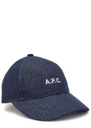 A.P.C. Casquette Charlie Logo-embroidered Canvas cap - Indigo - 60 (XL)