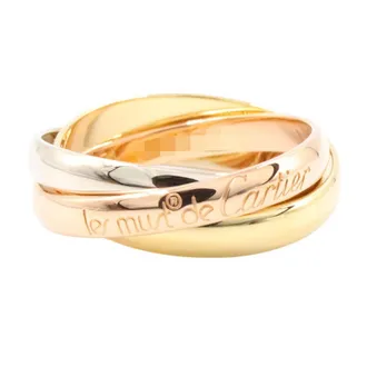 Cartier Pink Gold White Gold Yellow Gold Yellow Gold (18K) Pink Gold (18K) White Gold (18K) Band Ring (Pre-Owned)