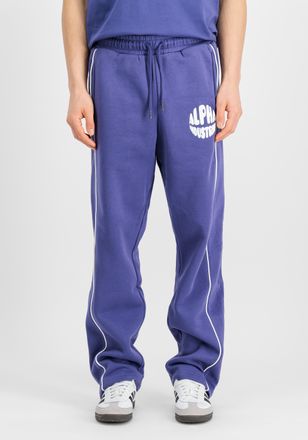 Alpha Industries Jogginghose ALPHA INDUSTRIES Logo Jogger, Herren, Gr. L, Normalgr&ouml;ssen, lila (night lila), Obermaterial: 80% Baumwolle, 20% Polyester, Hosen Joggingho