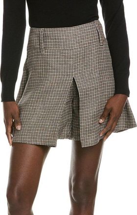 Brunello Cucinelli Womens Plaid Pleated Bermuda Shorts, Size 10