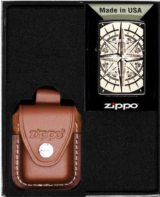 OEM Juego De Regalo De 2 Encendedores Zippo Compass N.&ordm; 2