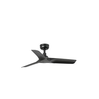 Faro Barcelona Ventilador sin luz abs negro mate 90x90x24.3 cm