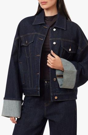 Habitual Cuffed Denim Trucker Jacket in Rinse at Nordstrom, Size X-Large
