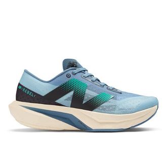 New Balance Uomo FuelCell Rebel v4 in Blu/Nero/Verde, Sintetica, Taglia 40.5