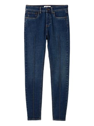 Miu Miu logo jeans - Blu