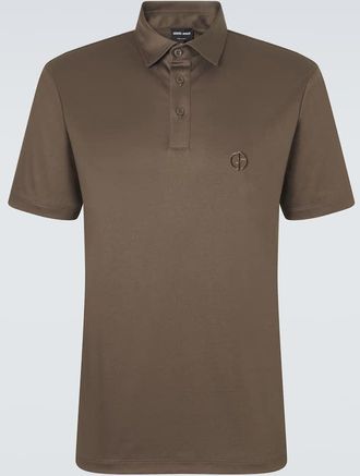 Giorgio Armani Logo cotton polo shirt
