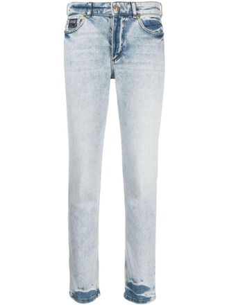 Versace Jeans Couture Jeans dritti a vita bassa - Blu