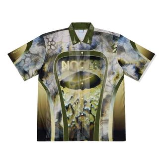 Nike x NOCTA Opal Button-Down Short Sleeve Shirt Pilgrim Oil Green FV1939-378
