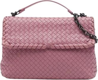 Bottega Veneta Pre-owned Intrecciato Olimpia Shoulder Bag - - Pre-owned - Donna - Rosa - ONE SIZE