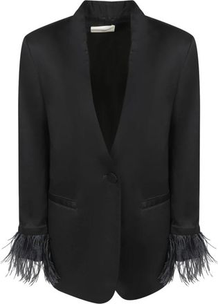 Incotex Leda Jacket - Dames - Blazers - Blauw - XL - Leer - Jassen