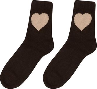 JUMPER 1234 Womens Heart Socks In Pluto/skin