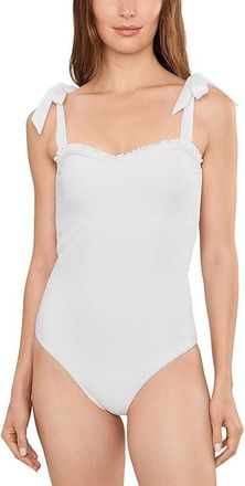 Beach Riot Priya One Piece Womens Swimsuits One Piece White : SM, Elastane/Polyamide