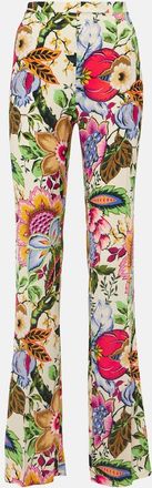 Etro High-rise floral straight pants