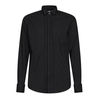 Dries Van Noten Heren, Overhemden, Zwart, Maat: XL Katoen