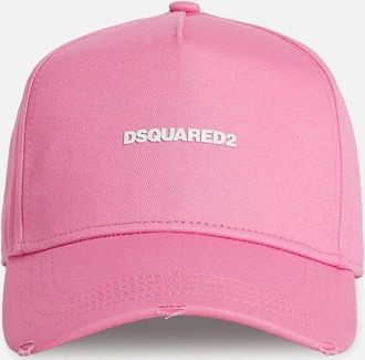 Dsquared2 Mens Dsquared2 Mini Logo Baseball Cap in Pink - Size: PINK,ONE size,attributes