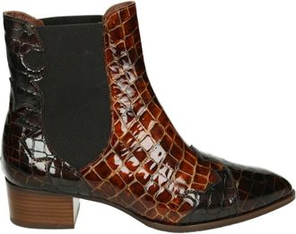Pertini Westers Stijl Bruine Laars - Dames - Laarzen met Hak - Bruin - 41 EU - Schoenen