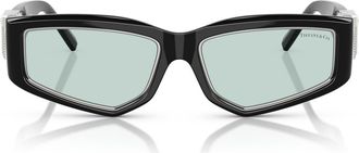 Tiffany & Co. 55mm Pillow Sunglasses in Black /Light Azure at Nordstrom