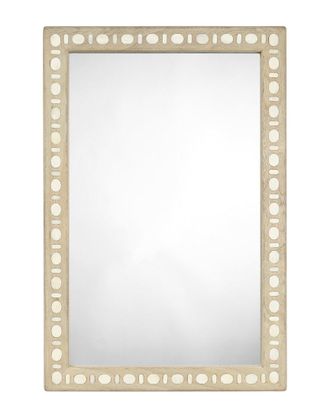 Jamie Young Co. Sama Wood & Bone Inlay Mirror