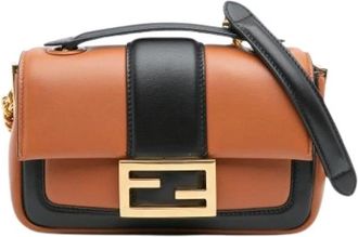 Fendi Pre-owned Baguette Schoudertas - Dames - Vintage Schoudertas - Bruin - ONE Size - Leer - Vintage