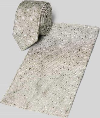 Roy Robson Krawatte im Set mit Einstecktuch in Gruen, Gr&ouml;&szlig;e 1