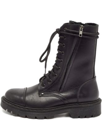 VETEMENTS 2024 lace-up chunky sole boots - Black