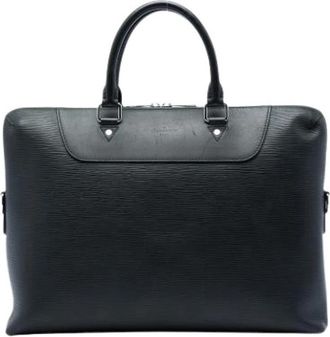 Louis Vuitton Pre-owned Vintage Business Bag - Heren - Vintage Handtas - Zwart - ONE Size - Leer - Vintage