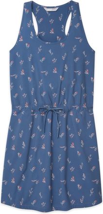 Stio | Womens Mountain Flow Dress, Size Extra Small in Vintage Indigo Floral