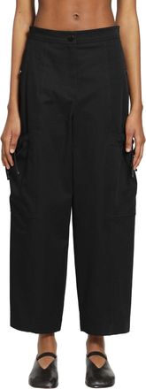 Max Mara Stretch Cotton Cargo Trousers