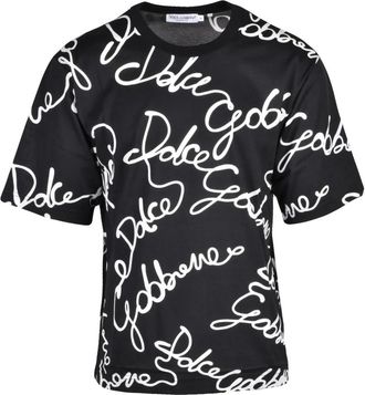 Dolce & Gabbana T-shirt - Heren - T-shirts - Zwart - XS - Katoen - Tops